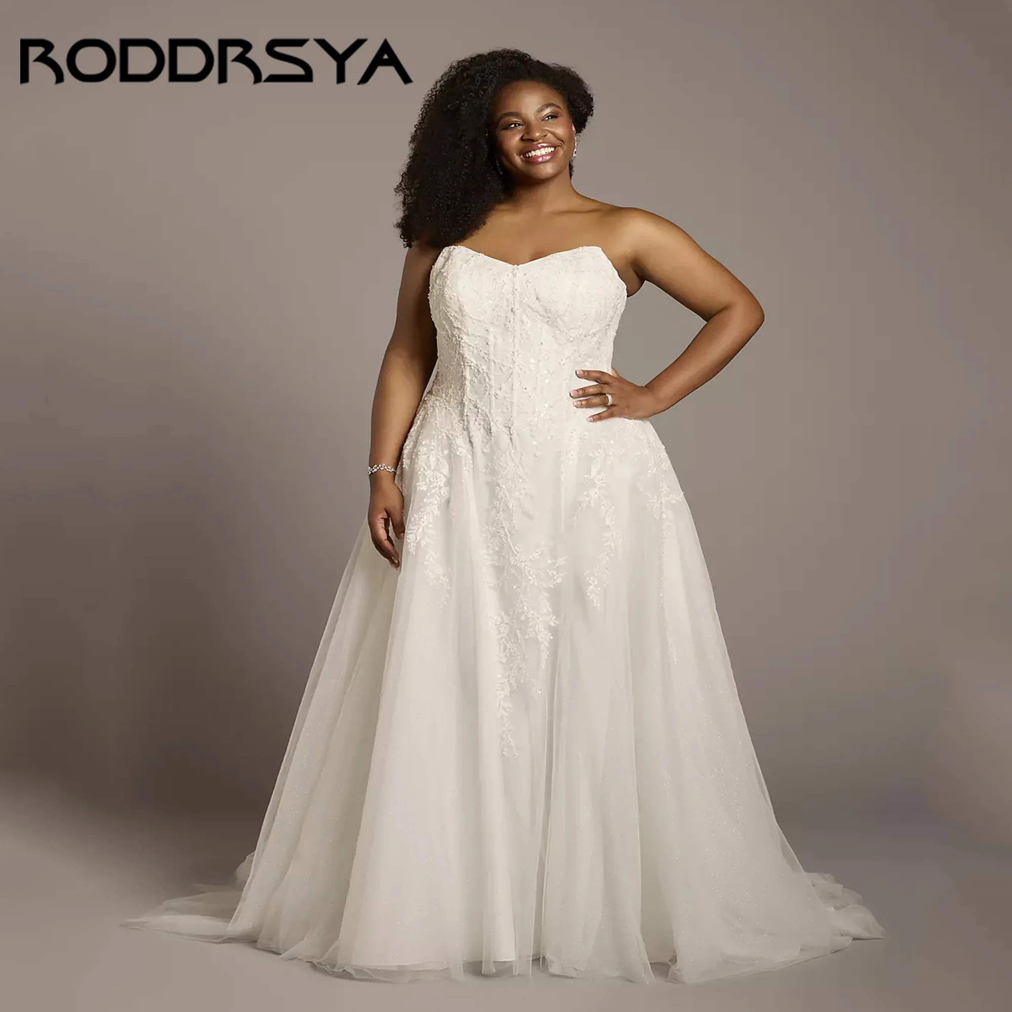 Schatz-rückenfreie Brautkleider, ärmellos, rückenfrei, Spitze, Applikation, Brautkleider, Tüll, A-Linie, Vestido De Novia 2025, individuell gestaltet Sweetheart Rückenlose Brautkleider Ärmellose Rückenlose Spitze Appli