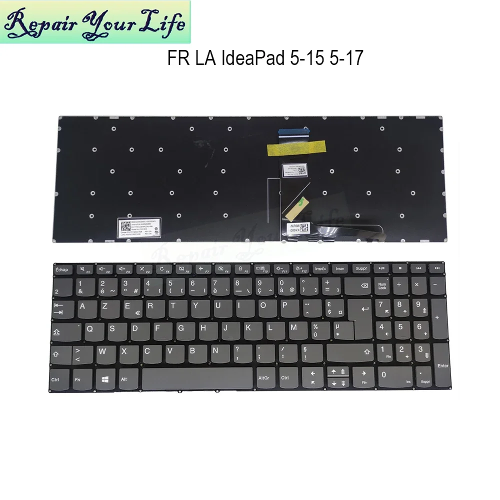 

Latin French AZERTY Notebook Keyboard For Lenovo Ideapad 3-15ITL05 3-15IGL05 15IIL05 3-15 IML05 3-17ADA05 3-17 ARE05 3-17IML05