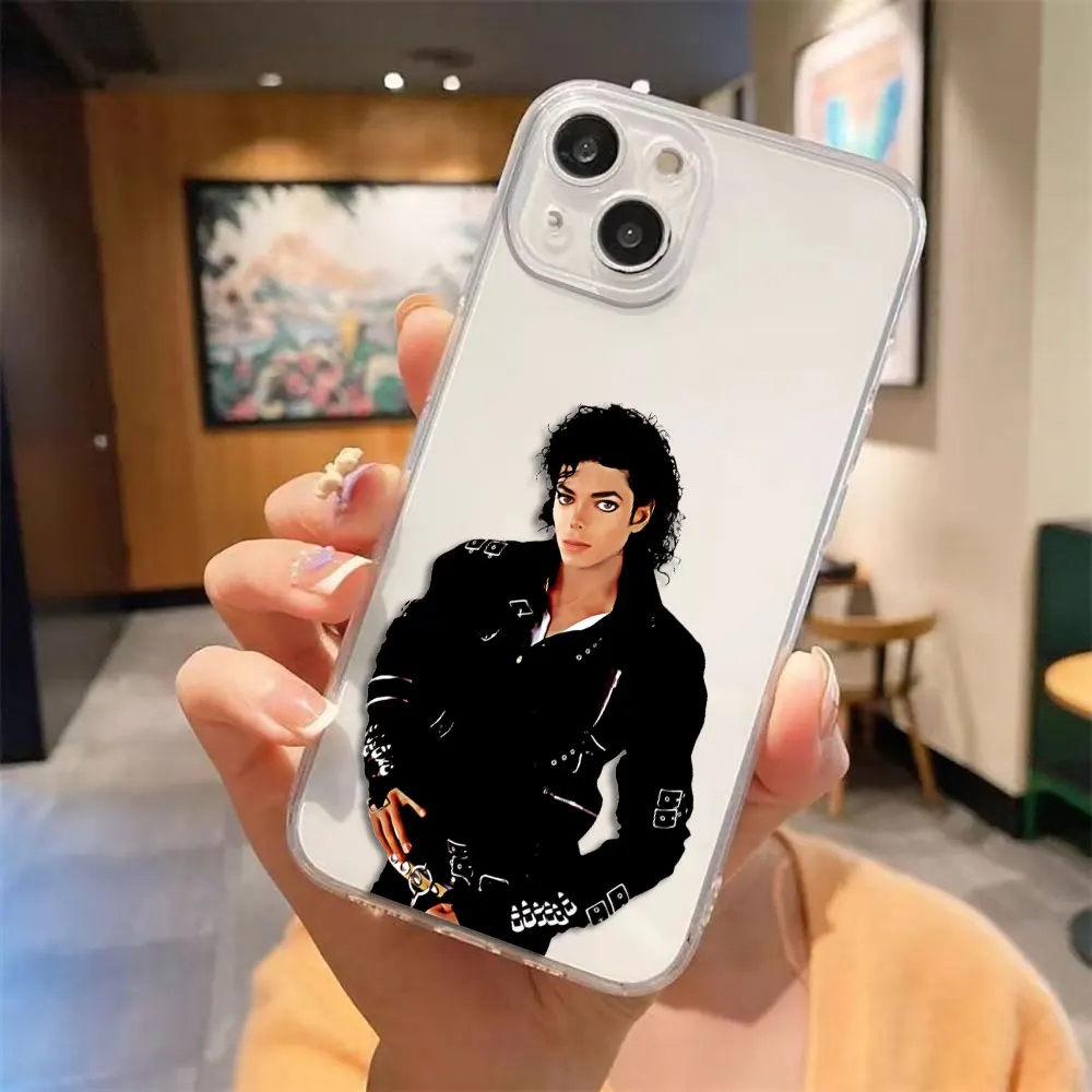 Singer M-Michael J-Jackson Clear Case For Samsung A02 A03S A04 A4E A05 A05S A06 A7 A10 A12 A13 A14 A15 A16 A21S NOTE 10 20 Case