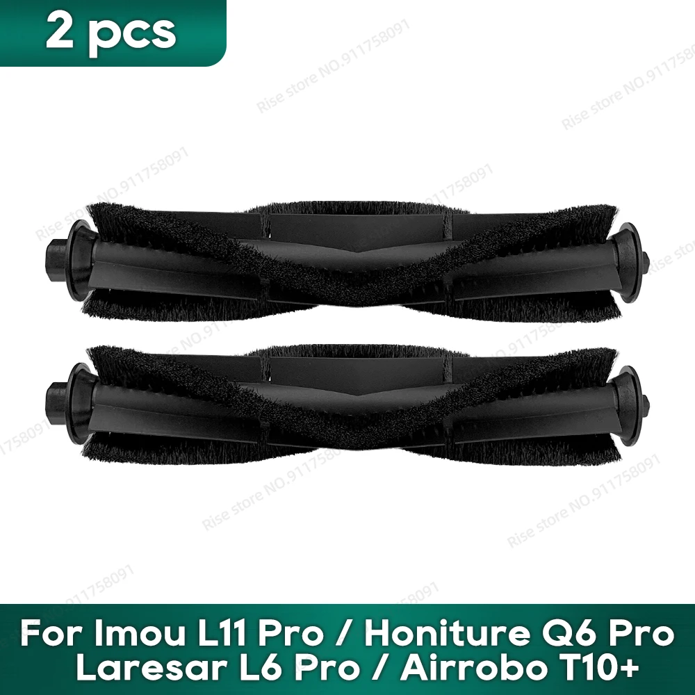 Kit Accessoires Compatible Honiture Q6 Pro / Laresar L6 Pro / Imou L11 Pro – 2 Brosses + 4 Latérales + 4 Filtres + 4 Serpillères + 3 Sacs