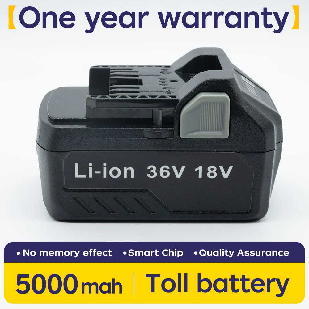 

SOMI New 36V Multi-Volt Lithium-Ion Battery 4Ah for Hikoki Hitachi Metabo HPT 18V 36V Cordless Power Tools, BSL36B18
