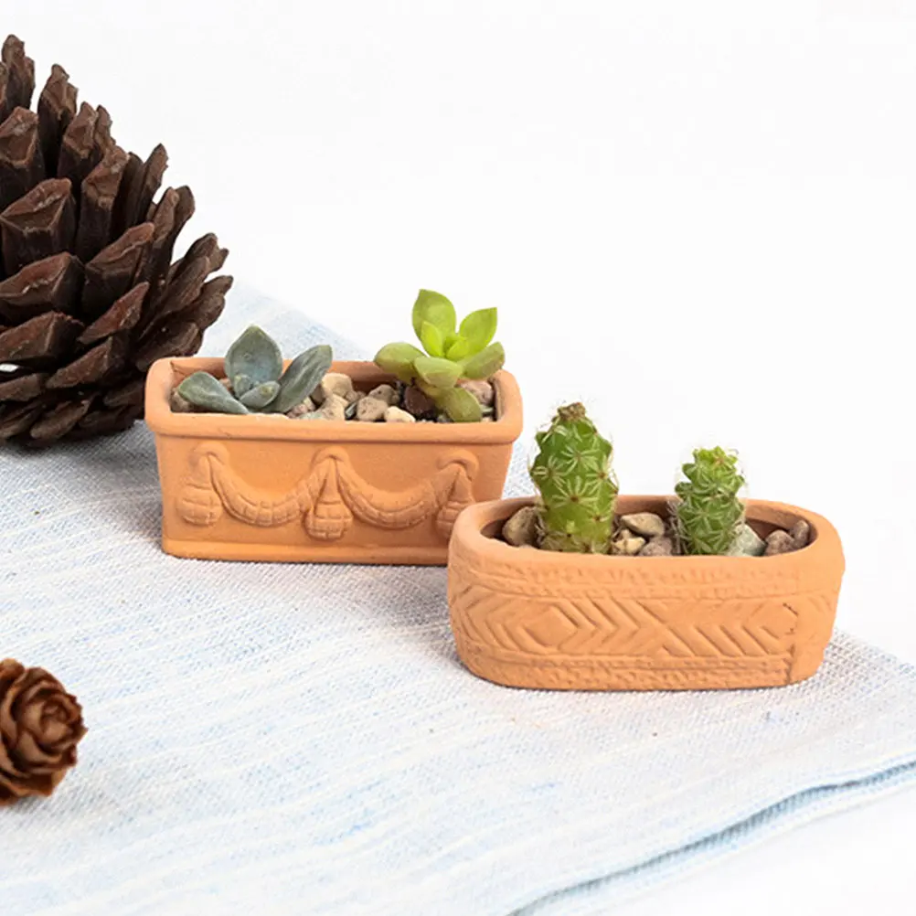 

Набор из 3 мини-горшков для суккулентов из терракоты, глиняные кашпо для рассады, контейнеры для цветов, горшки для домашнего сада, горшки для питомников