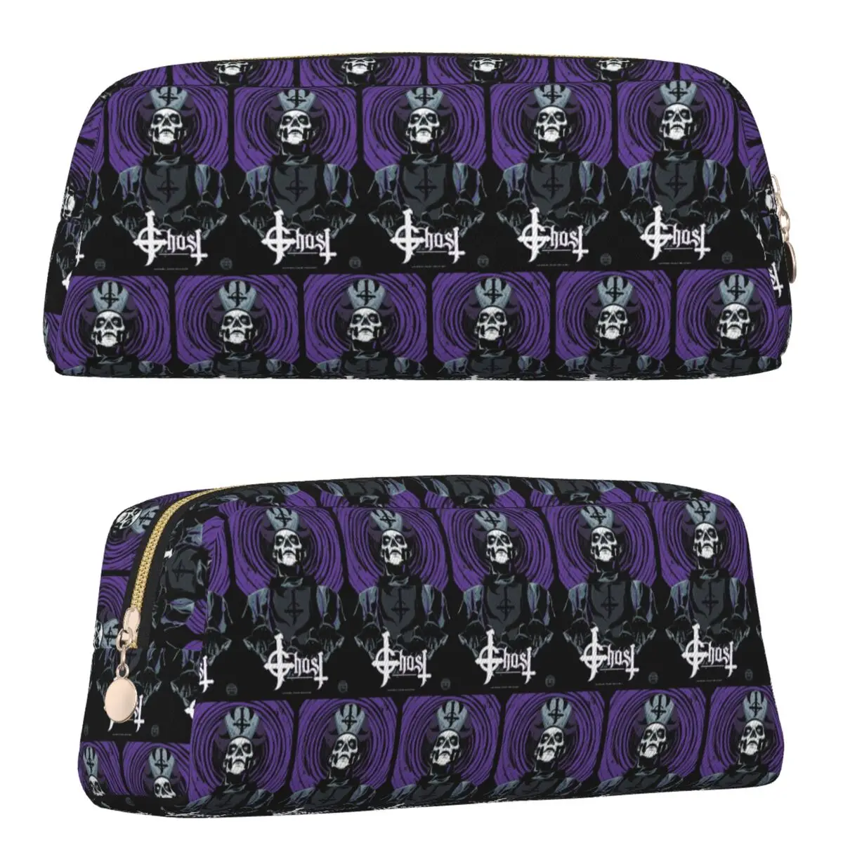 Rock Band Ghost BC Pencil Cases for Students Gifts Pen Box Pencil Bag Pencil Pouch Pen Holder