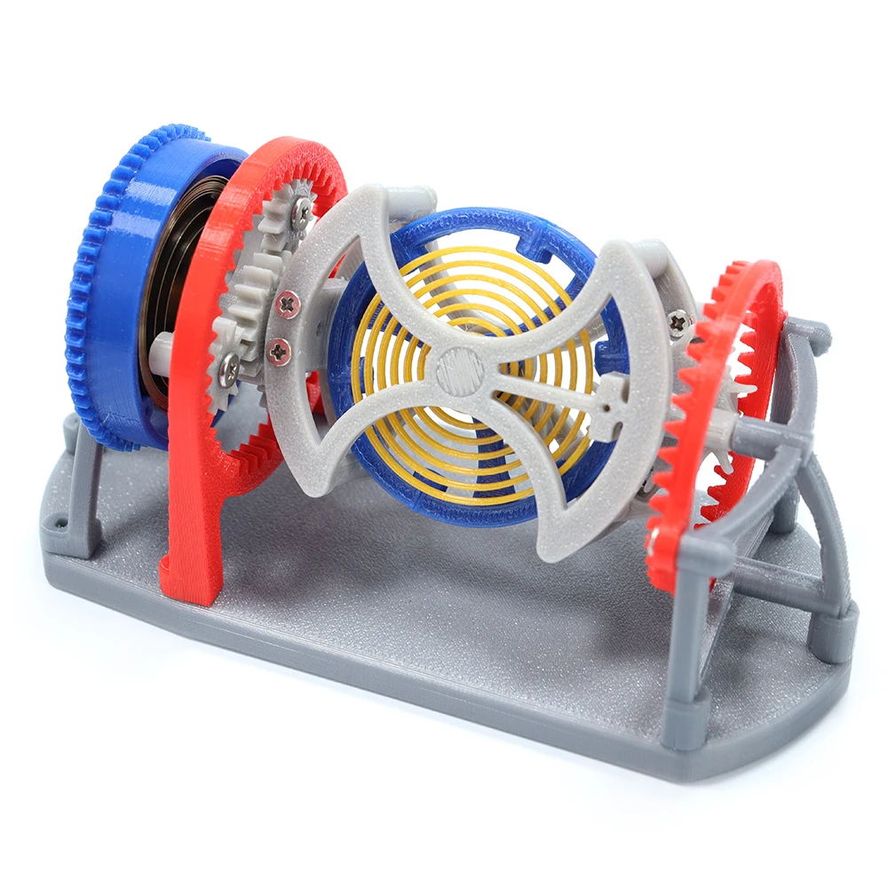 3D impresso Tourbillon Gear Drive Model, Princípios Mecânicos de Estrutura Mecânica, DIY Ciência e Educação Assembly, STEM Toy