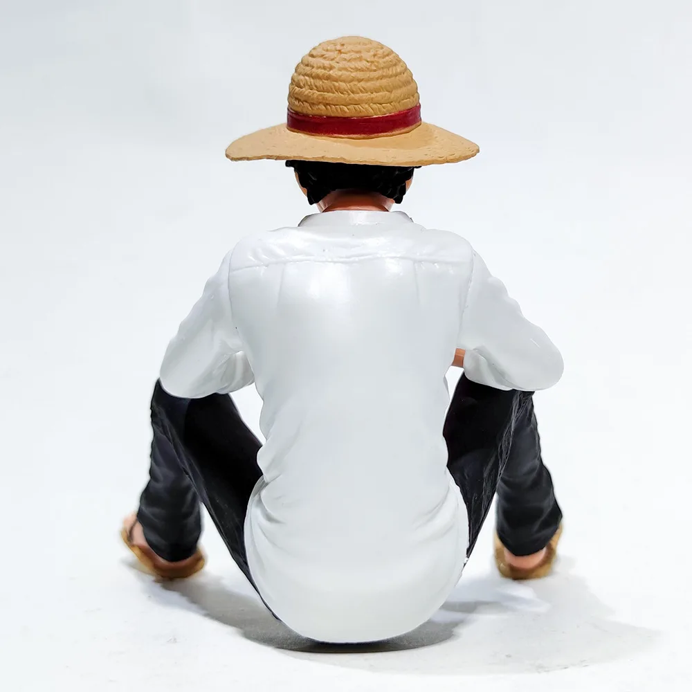 Animation Cartoon One Piece Hand Sitting Luffy Shirt Photo Home Stylist Sitting Model Car Landscape Decoration