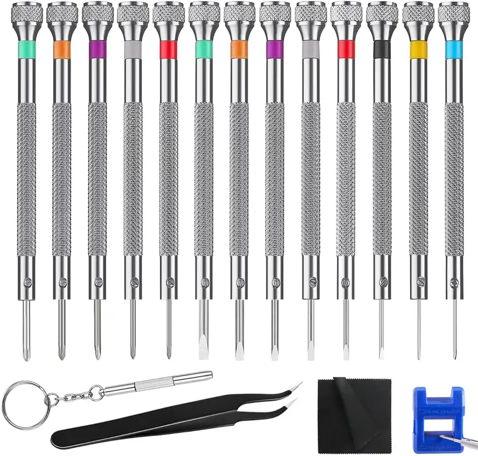 13 Piece Professional Watch and Eyeglass Screwdriver Set