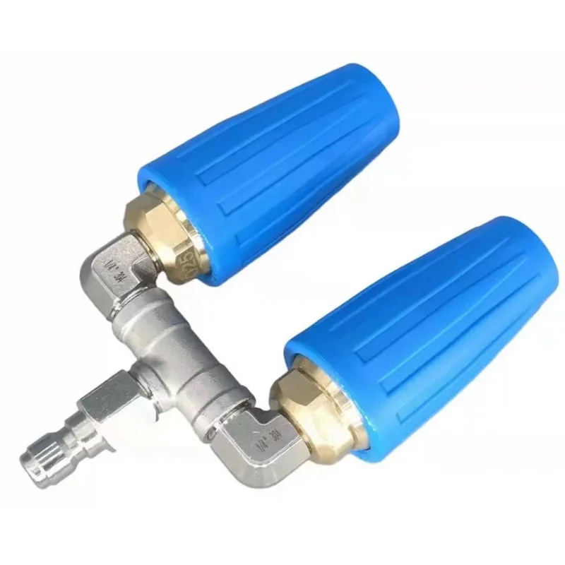 

Aluminum Alloy High-pressure Water Gun Rotating Nozzle Collocation Three-way Stainless Steel Water Pipe Joint