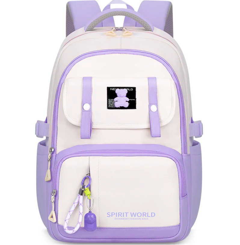 Fashionable Large Capacity Student Backpack School Bags Boys Girls  Teenagers Mochila Waterproof Primary Schoolbag Book Bag