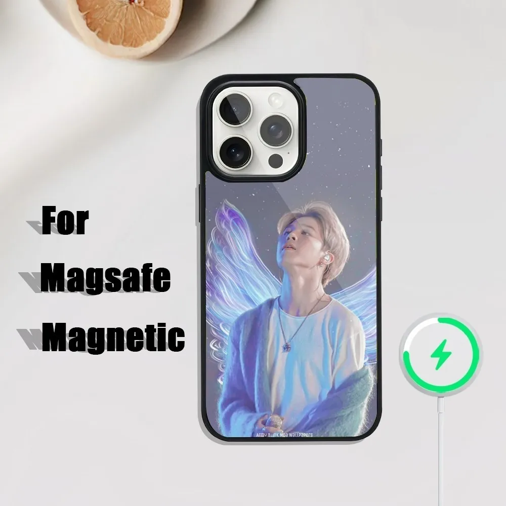 Singer J-JIMINS- Phone Case For iPhone 16,15,14,13,12,11,Plus,Pro,Max Mini Magsafe Magnetic Wireless Charging