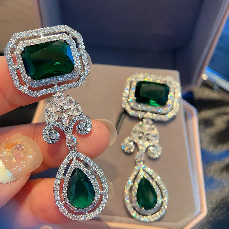 Bilincolor Exquisite Cubic Zircon Earrings for Women