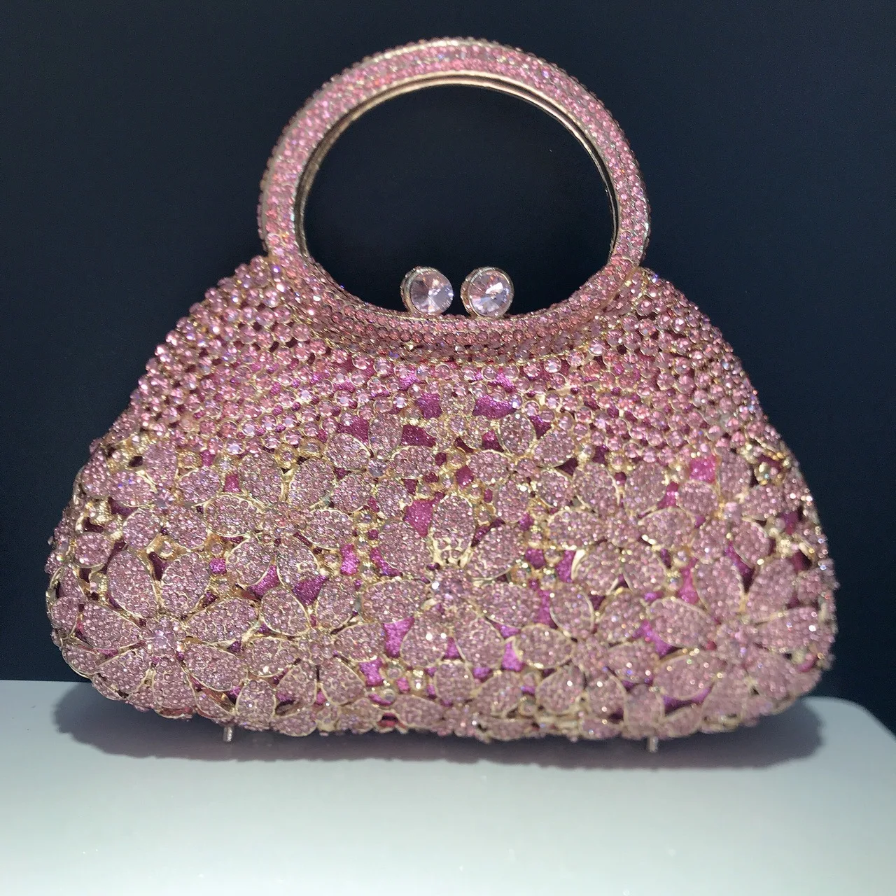 Daisy Flower Rhinestone Tote Bag Crystal Women Evening Bags Luxury Designer Party Banquet Clutch Purse Fashion Diamone Handbag