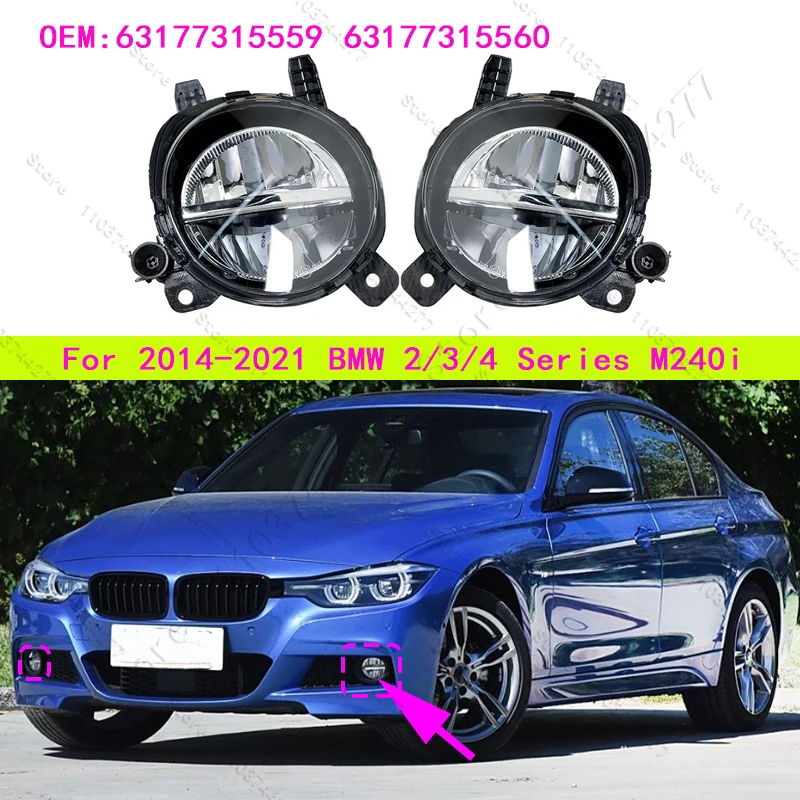 

Для BMW 230i 320i 328i 330i 340i 428i 430i 435i 440i M240i 2014-2021 гг. (F22 F23 F30-F36) противотуманная фара 63177315559 63177315560