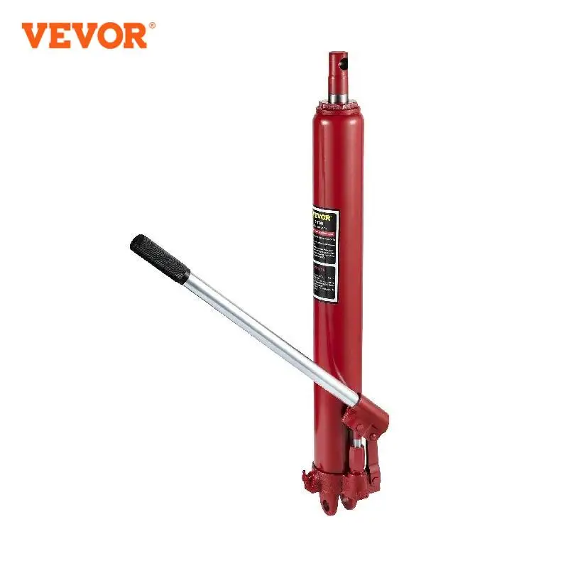 VEVOR Hydraulic Long Ram Jack 3 Tons/4 Tons Capacity with Single Piston Pump and Clevis Base Manual Cherry Picker w/Handle