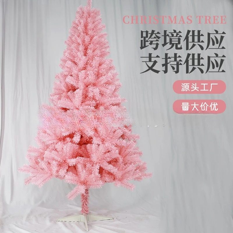 

Cross-border pink Christmas tree decoration household 1.8-meter Christmas scene decoration tree creative