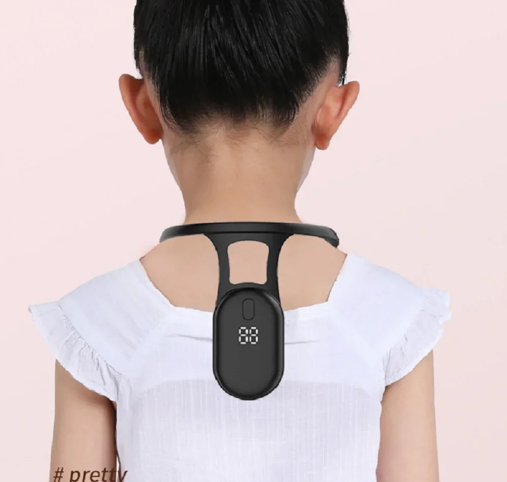 Smart Posture Corrector Miicro Vibration Posture Training Reminder Sensor Back Posture Neck Hump Corrector for Adult Kids