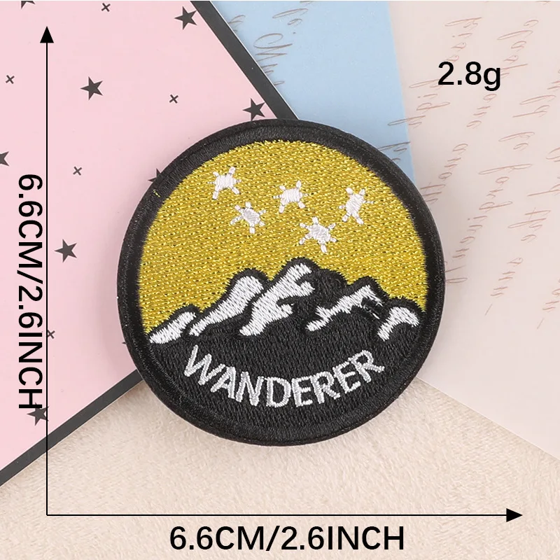 Aufnäher zum Aufbügeln für Kleidung, bestickt, taktische Militär-Moral-Applikation, schmelzbar, thermoadhäsive Mochila, Designer, Outdoor, Nähen – Detail 6