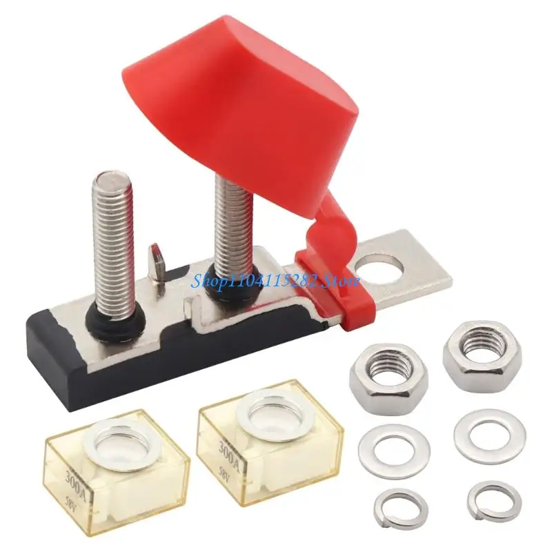 

Double Circuit Fuses Holder 100-300A Waterproof Car Marine Battery Guards Block