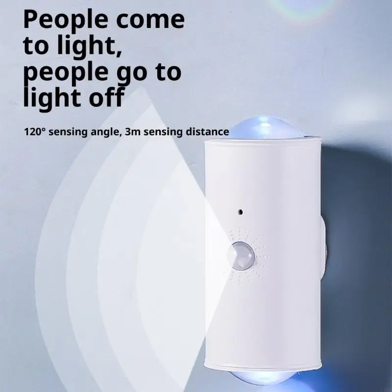 Bedroom Wall Sconce 16 Color Double head LED Night Light Easy to Install