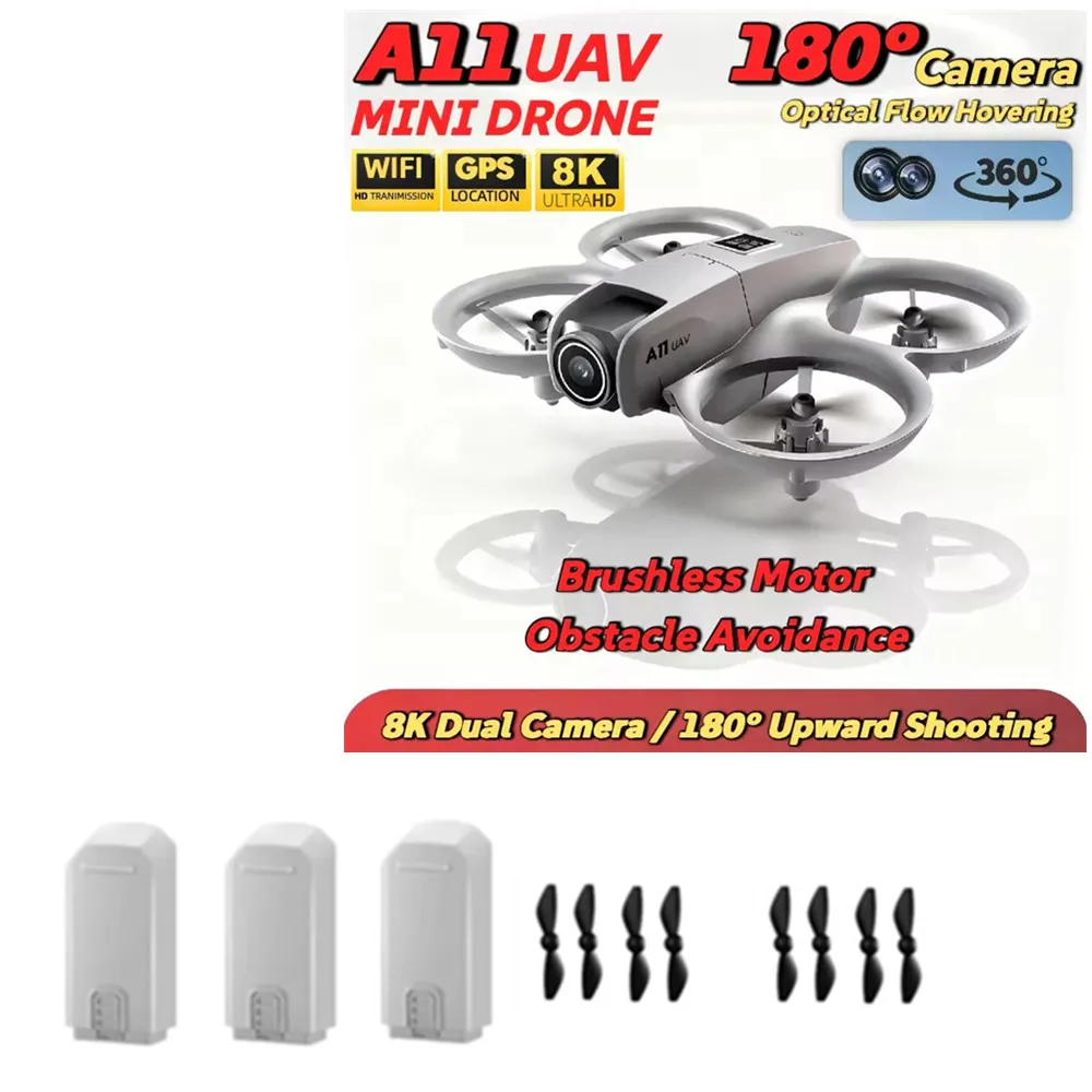 

A11 Mini Drone Battery 3.7v 1800mAh / A11 UAV Drone Propeller Blade / A11 Mini Drone Parts Accessories