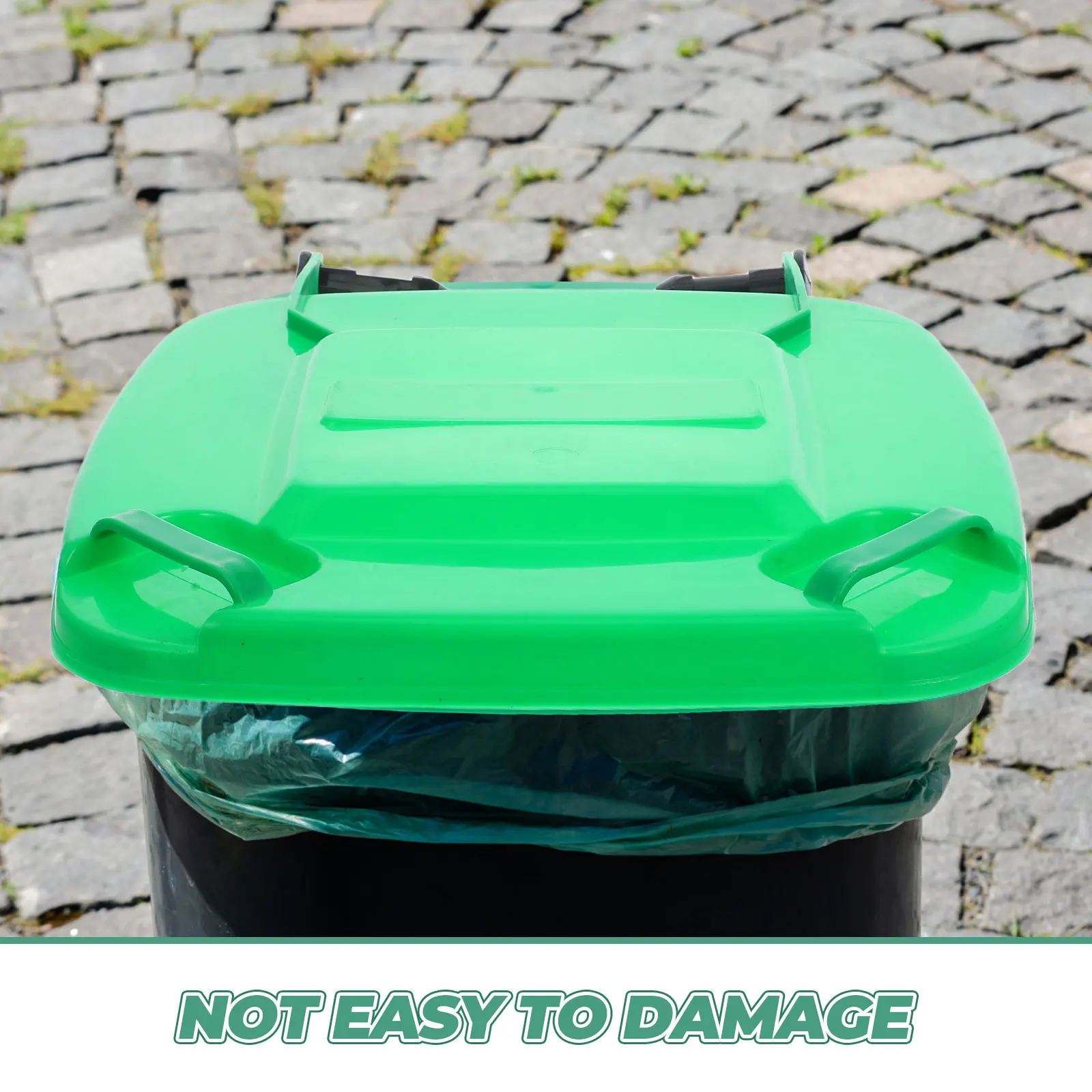 

1pc Thickened Trash Can Lid Replacement Plastic Garbage Bin Cover for Kitchen Outdoor Public Use Sealing Large Size