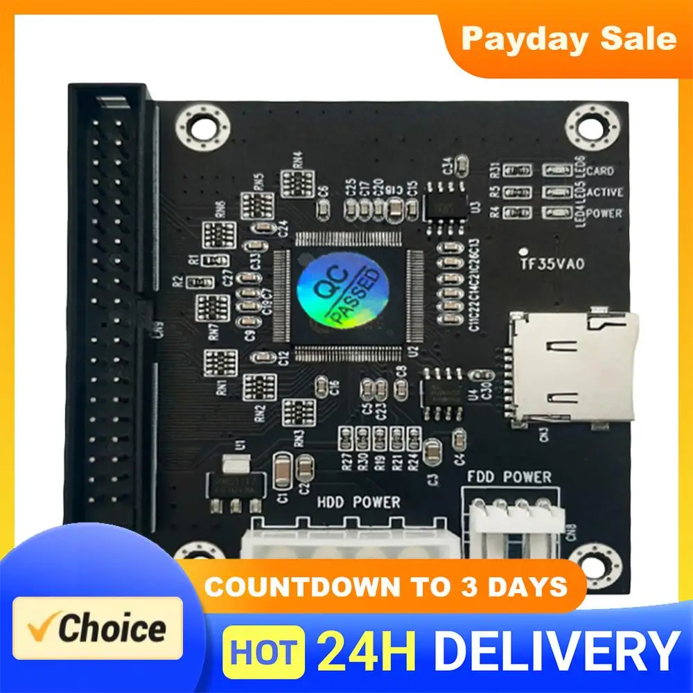 TF  To 3.5-inch IDE 40PIN Adapter Card Memory Card SD To 3.5 IDE Adapter for Laptop Notebook