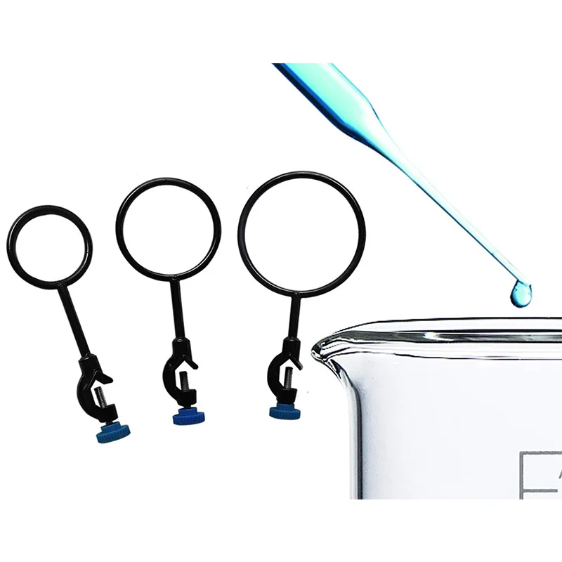 Laborständer-Unterstützung, Retortenring-Set und Laborklemmenständerhalter (Set mit 4 Stück)