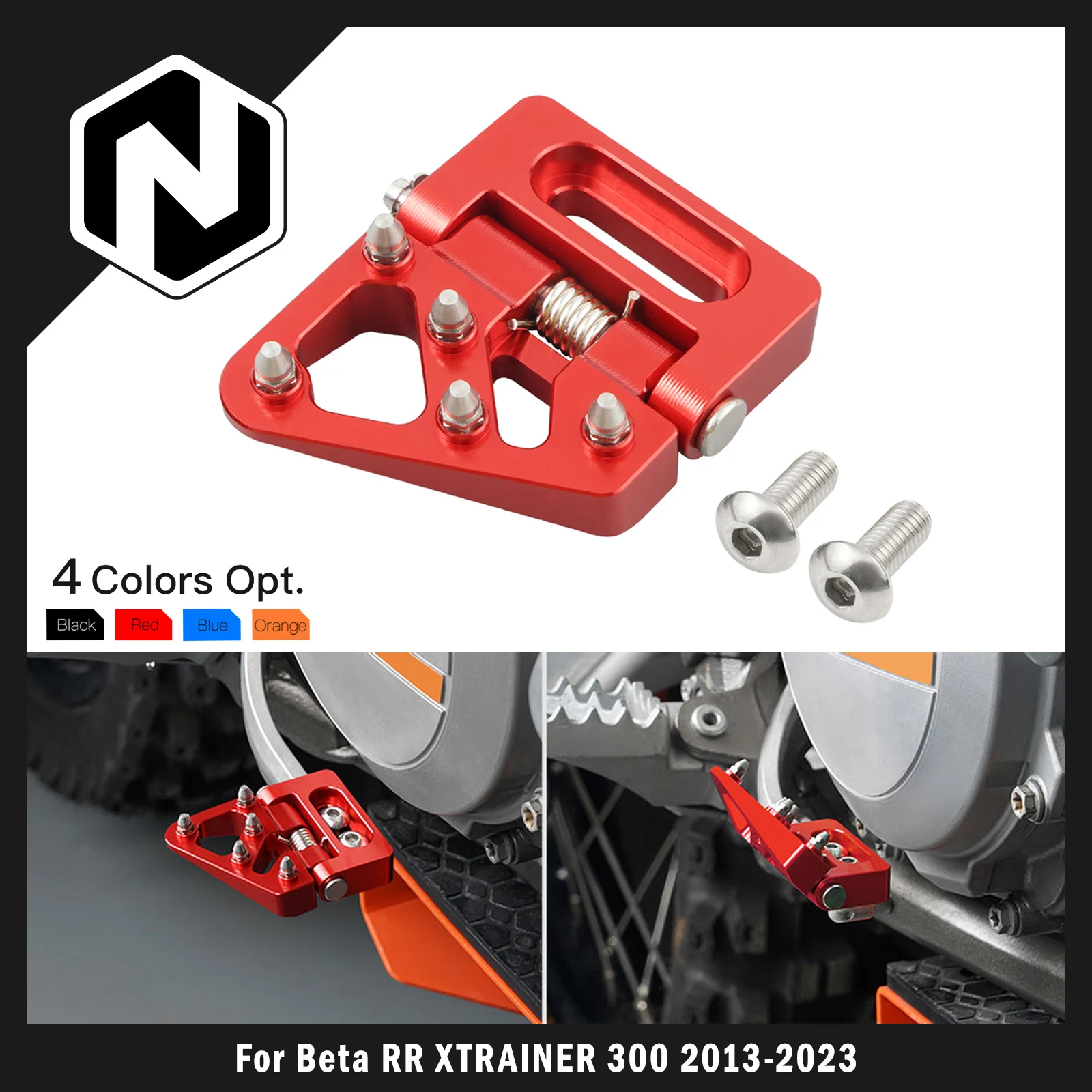 

For Beta RR 300 Xtrainer 300 2013-2023 RR 200 RR 250 RR 390 RR 430 RR 450 RR 480 RR 500 Folding Brake Pedal Tip For KTM EXC 300