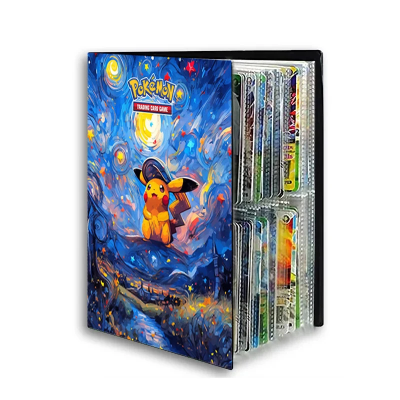 Pokemon Van Gogh Museum 240 Card Album Game Card Holder Binder High DefinitionGame Card Collection Kids Toys Gift