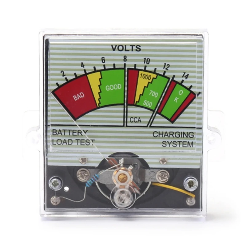 Battery Load Test with Condition Indicator 16V Gauge Voltmeter Easy Installation Volt Meter Compatible for Industrial