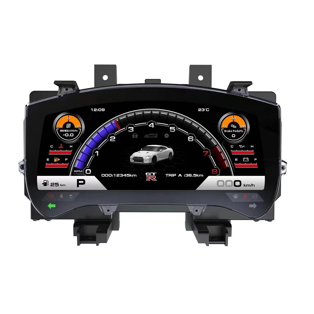 

WEIJUNPRO Car LCD Dashboard 12.3 Inch Digital Gauge Cluster Meter for Nissan GTR 2007-2016 Digital Dashboard
