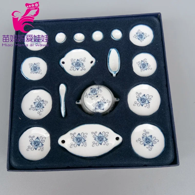 Mini Ceramic Tableware for Doll House Decoratioin Accessories for 1/6 1/8 Bjd Doll Diy Mini Scene Decoration