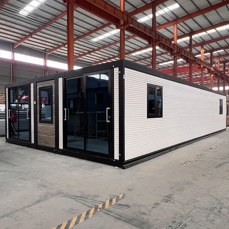 Luxury Mobile Home Sheds 20ft 40ft Expandable Container House Double Wing House Prefabricated Homes With Triangular Roof Balcony
