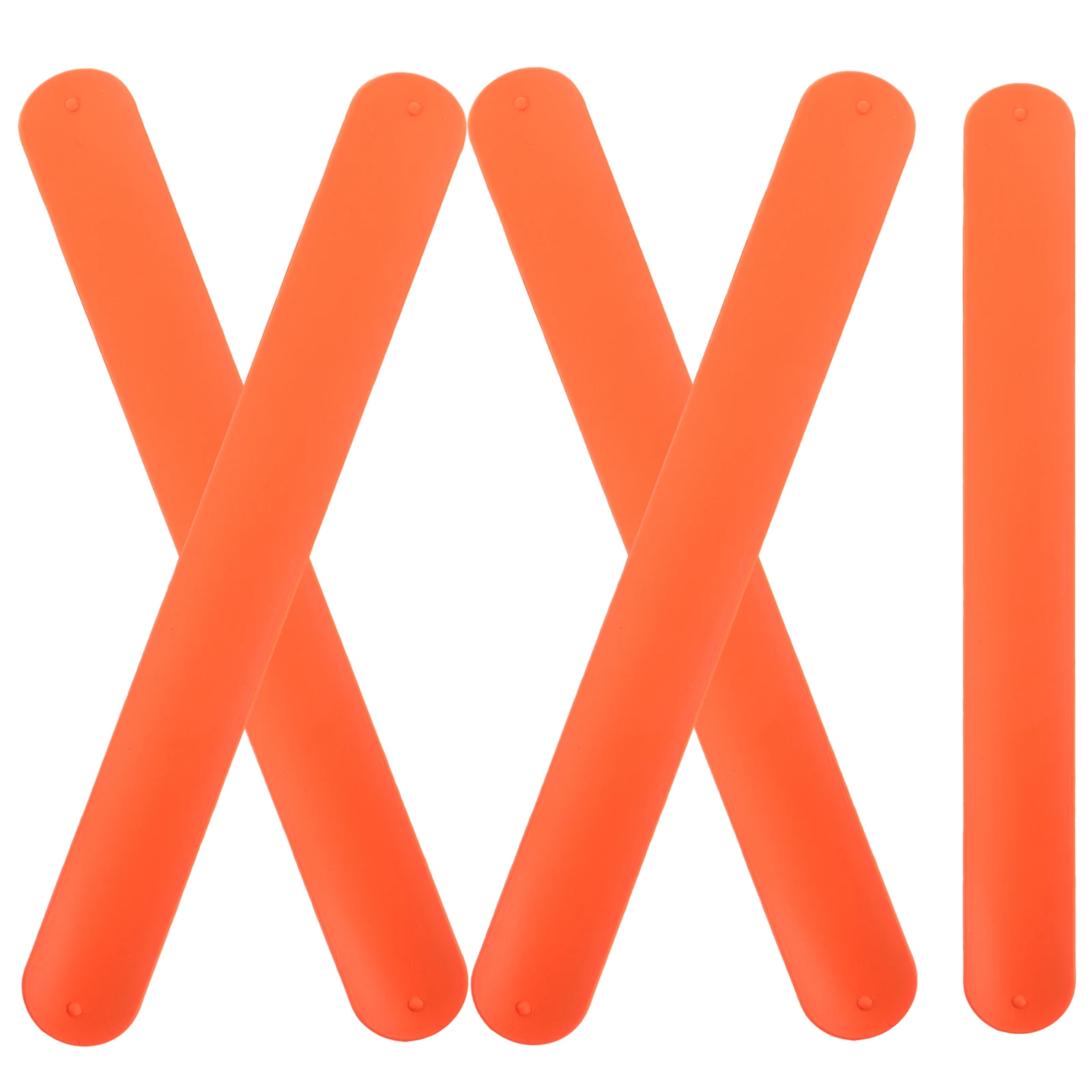 5 Pcs Silicone Bracelet Kids Slap Bracelets Children Wrist Toy Festival Wristband Pat Ring Party Favors