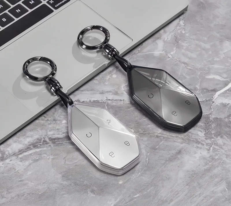 Transparent TPU Car Key Case for BYD Leopard 5/8 - Anti-Drop - Image 4