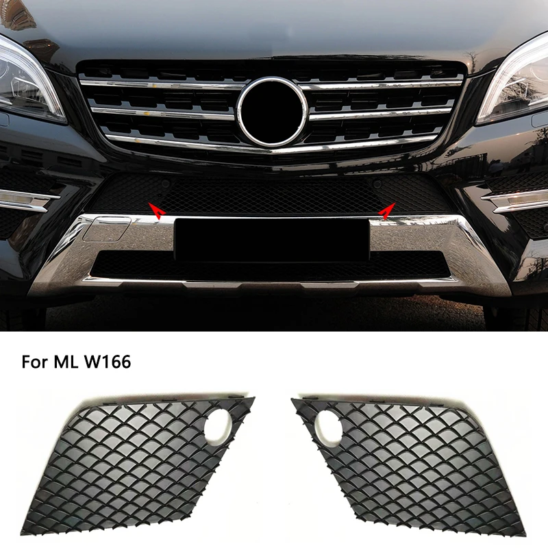 Front Bumper Lower Left Right Grill Grille Cover Accessory A1668851722 A1668851822 For Mercedes Benz ML Class W166