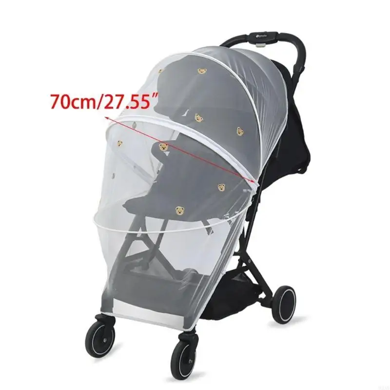 95AE غطاء حماية عالمي من البعوض، شبكة درع شبكية لعربة الأطفال، شبكة حشرات البعوض #6