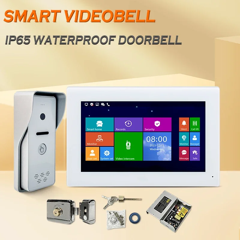 

Leading Technology 7 Inch Ip Video Door Phone Outdoor Villa Cheapest Ip Lanbon Camera Module Connect Magnetic Lock Cathode Lock