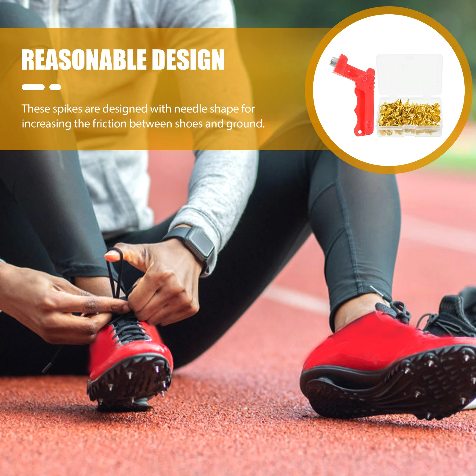 

1 set Track Spikes Replacement Set Steel Shoe Spikes for Running Put Sports Anti Slip Speed Training Team Sports