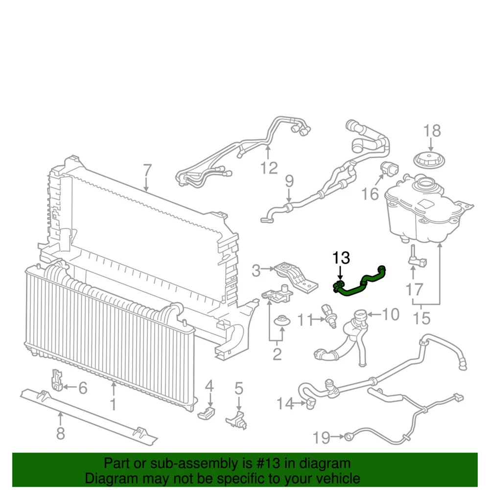 Car Intercooler Water Pump Hose Radiator Coolant Pipe For Land Rover Range Rover Velar For Jaguar E-Pace F-Pace XE XF 3.0L 2.0L