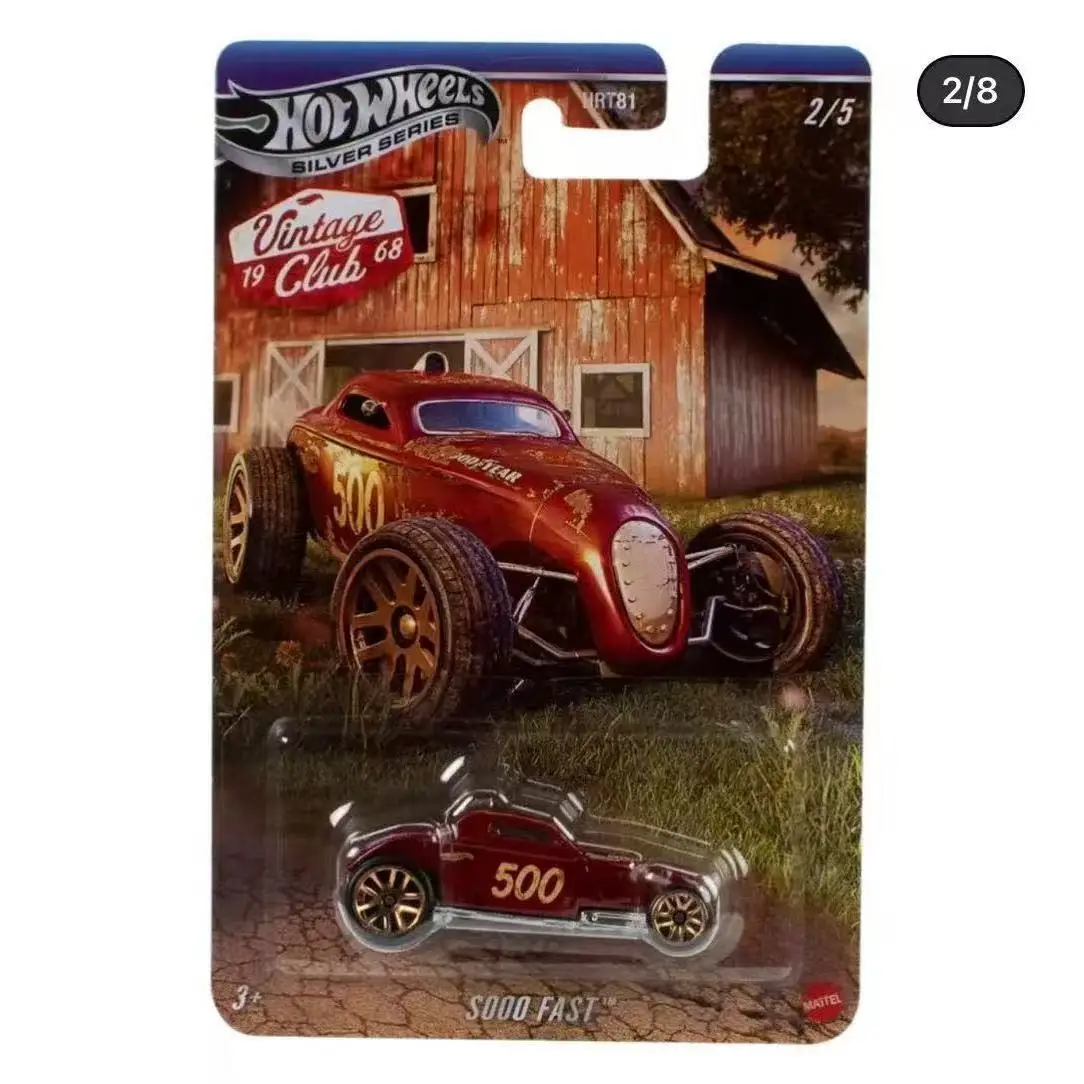 ماتيل 2025 منتج جديد عجلات ساخنة نادي كلاسيكي موستانج بورش 911 فولكس فاجن بيتل ريترو سبيكة نموذج سيارة Hrt81 التسمية الفضية يموت الصب نموذج سيارة هدية عيد ميلاد #3