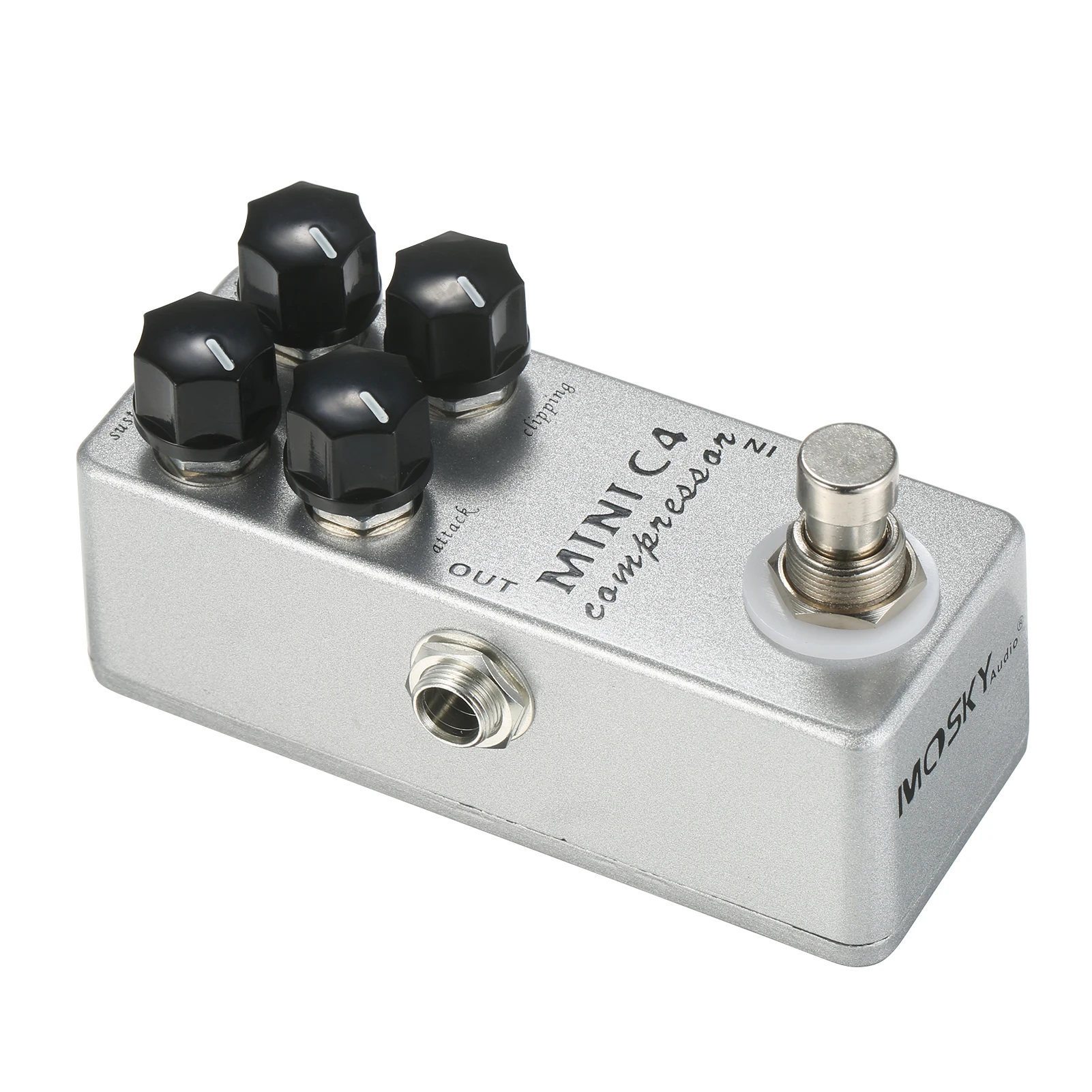 MOSKYAudio MINI C4 Compressore Pedale effetti per chitarra True Bypass