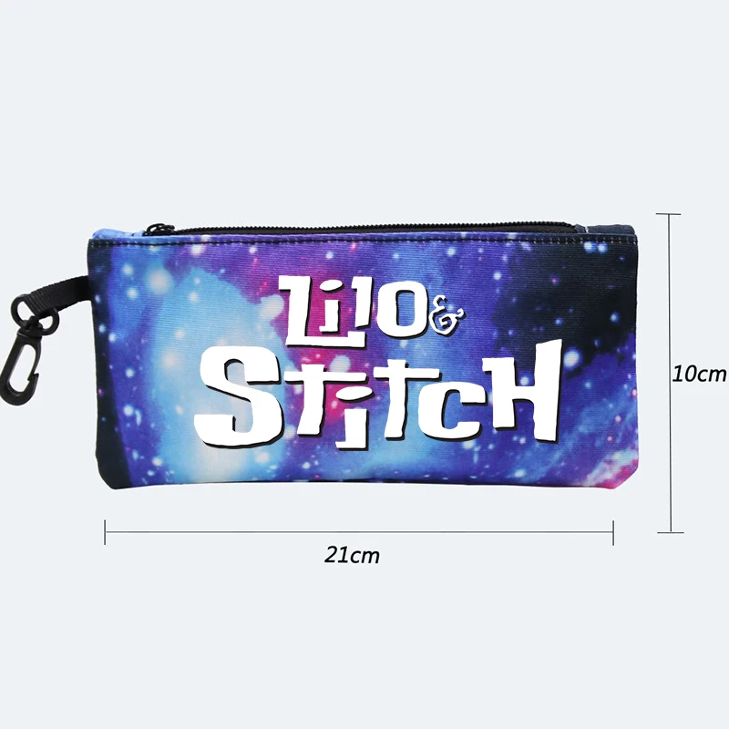 Tas punggung Disney Lilo Stitch 3 buah/set, tas ransel perjalanan dengan tas bahu tempat pensil untuk remaja, tas sekolah berpergian