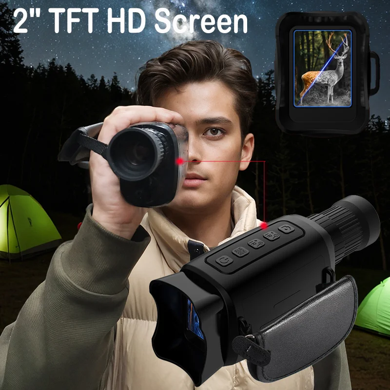 Monocular de visión nocturna recargable para caza con zoom - imagen 5