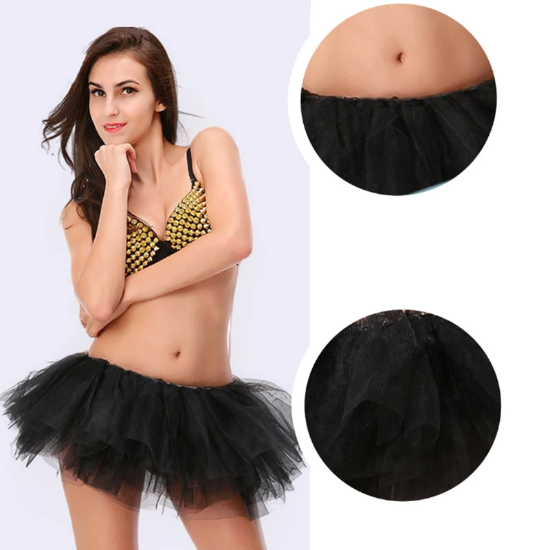 5 Layer Tulle Skirt Suitable For Women Short Skirt Ideal For Dance Performances Parties Competitions And Birthday