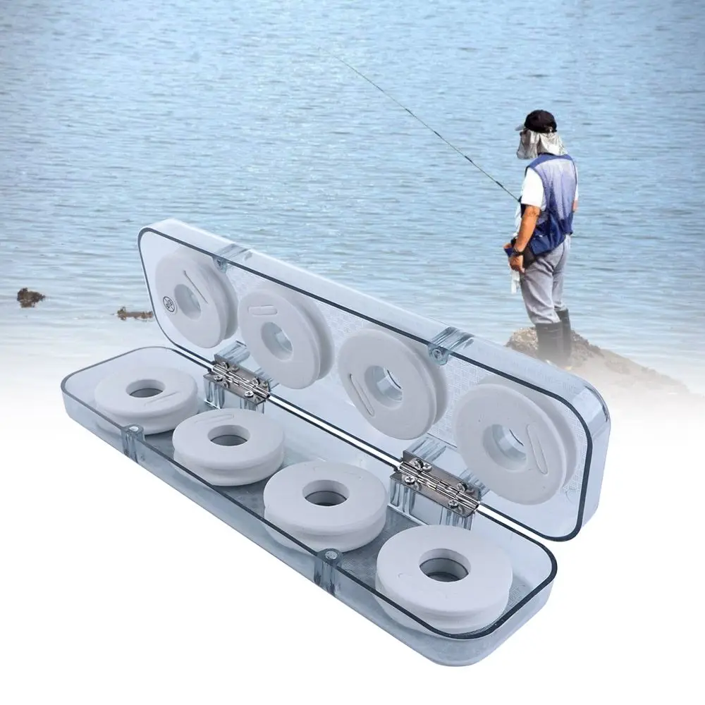 EVA Foam Fishing Tackle Box Fishing Line Shaft 8/16Pcs Foam Spools Fishing Line Wire Fishing Line Winding Board Main Line Box