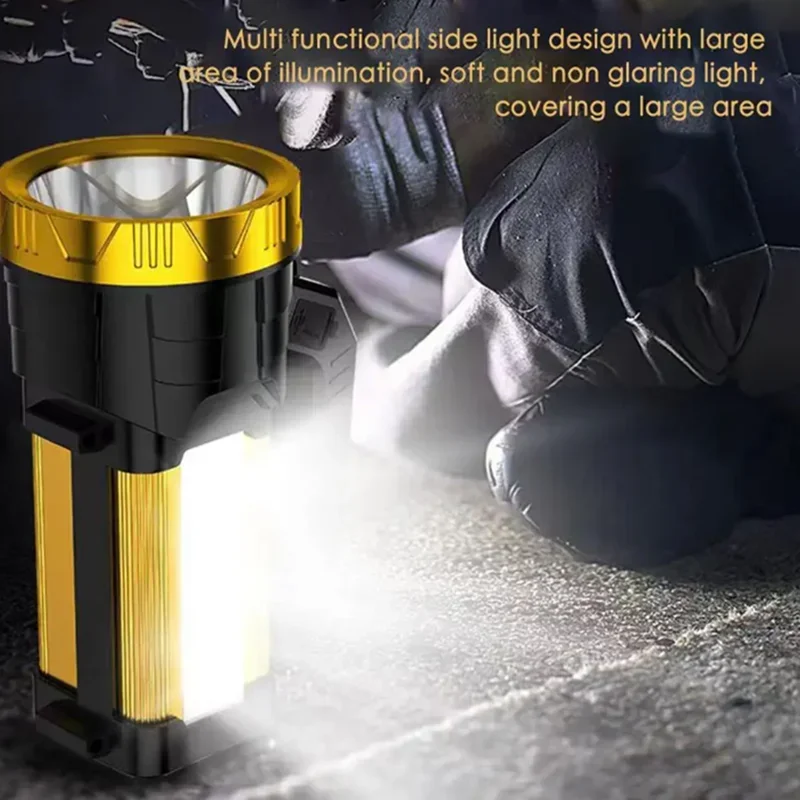 Outdoor waterproof rechargeable searchlight handheld flashlight searchlight outdoor bright flashlight LT039