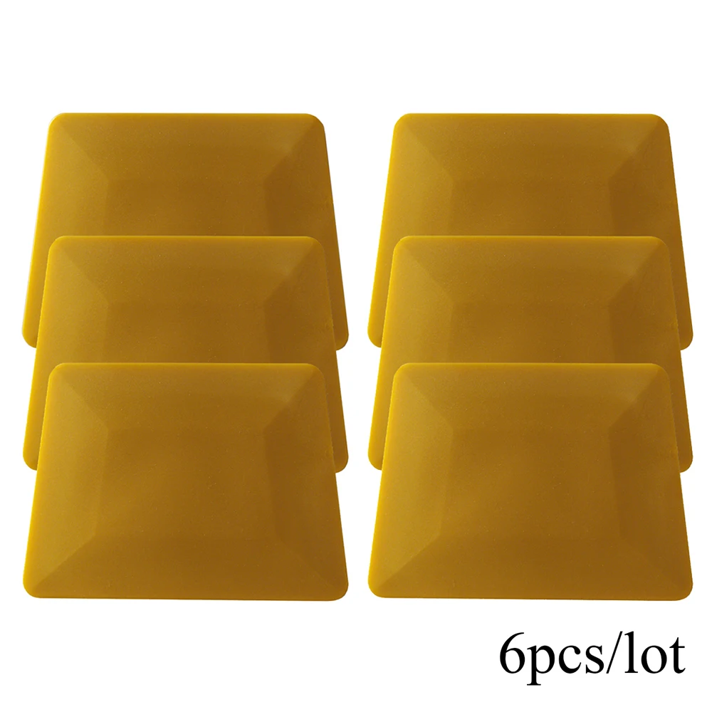 

6pcs Gold Red Car Window Tint Wrap Vinyl Film Tool Trapezoid Soft Double Edge Tinting Squeegee 6A50