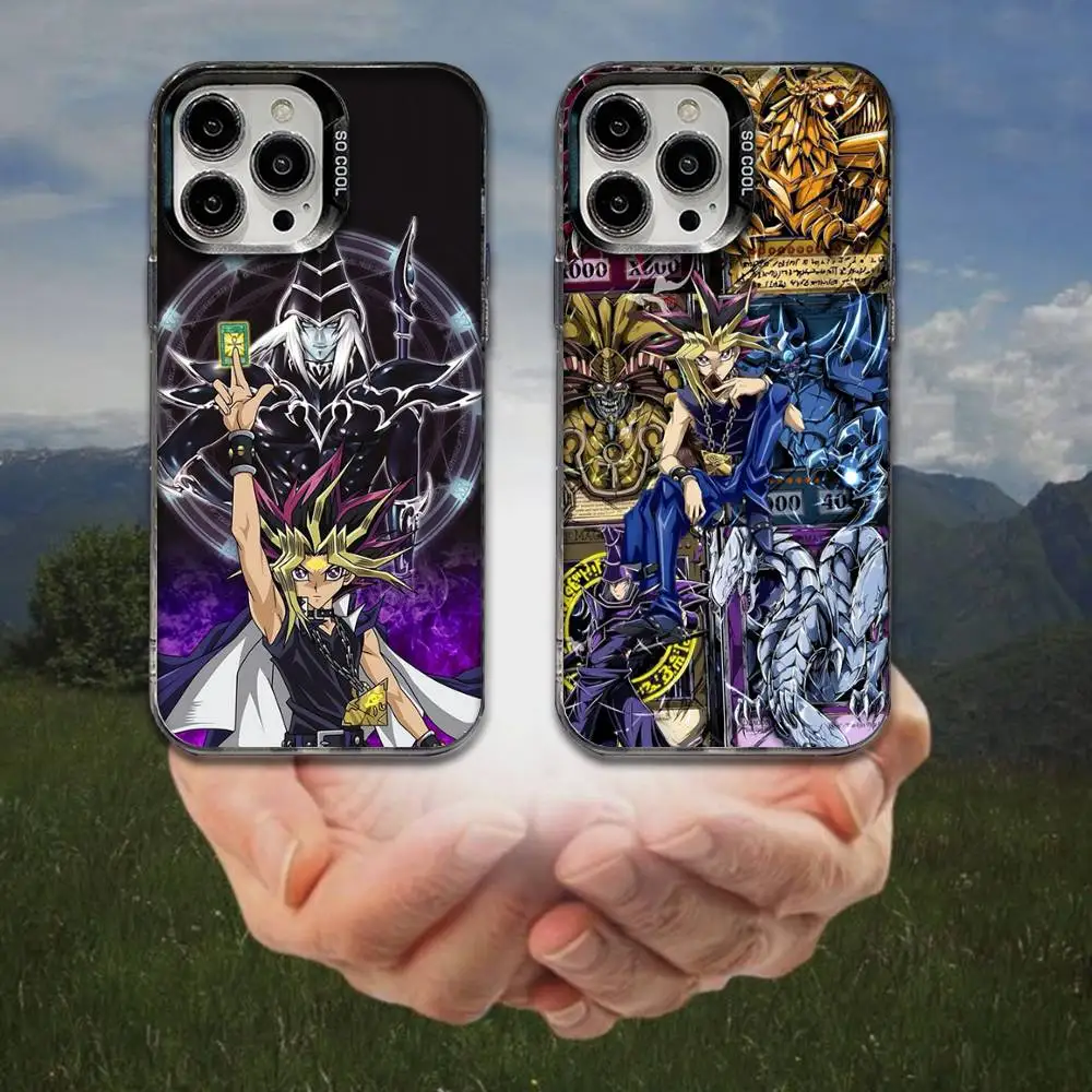 

Y-Yu Gi Oh OCG Card Phone Case For iPhone 16,15,14,13,12,11,8,7,Pro,Max,Plus,Mini,XS,SE Anti Fall Black Matte Hard
