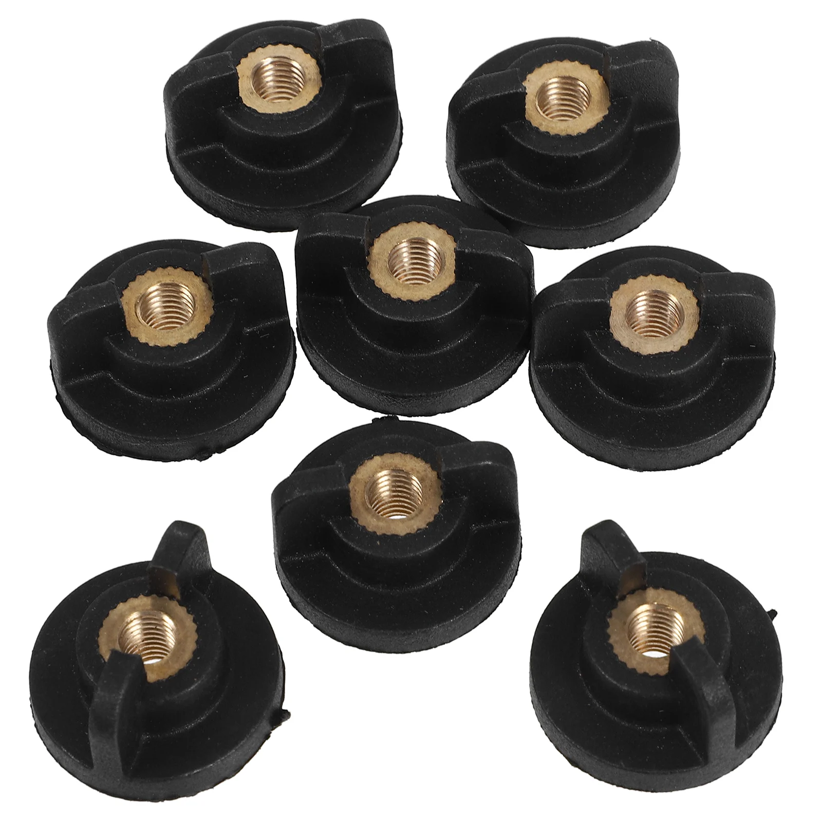 

8pcs Chainsaw Lock Nut Kit 4Mm Inner Diameter Plastic Copper Core For 52/58 Models Cylinder Cover Air Filter Chainsaw Parts