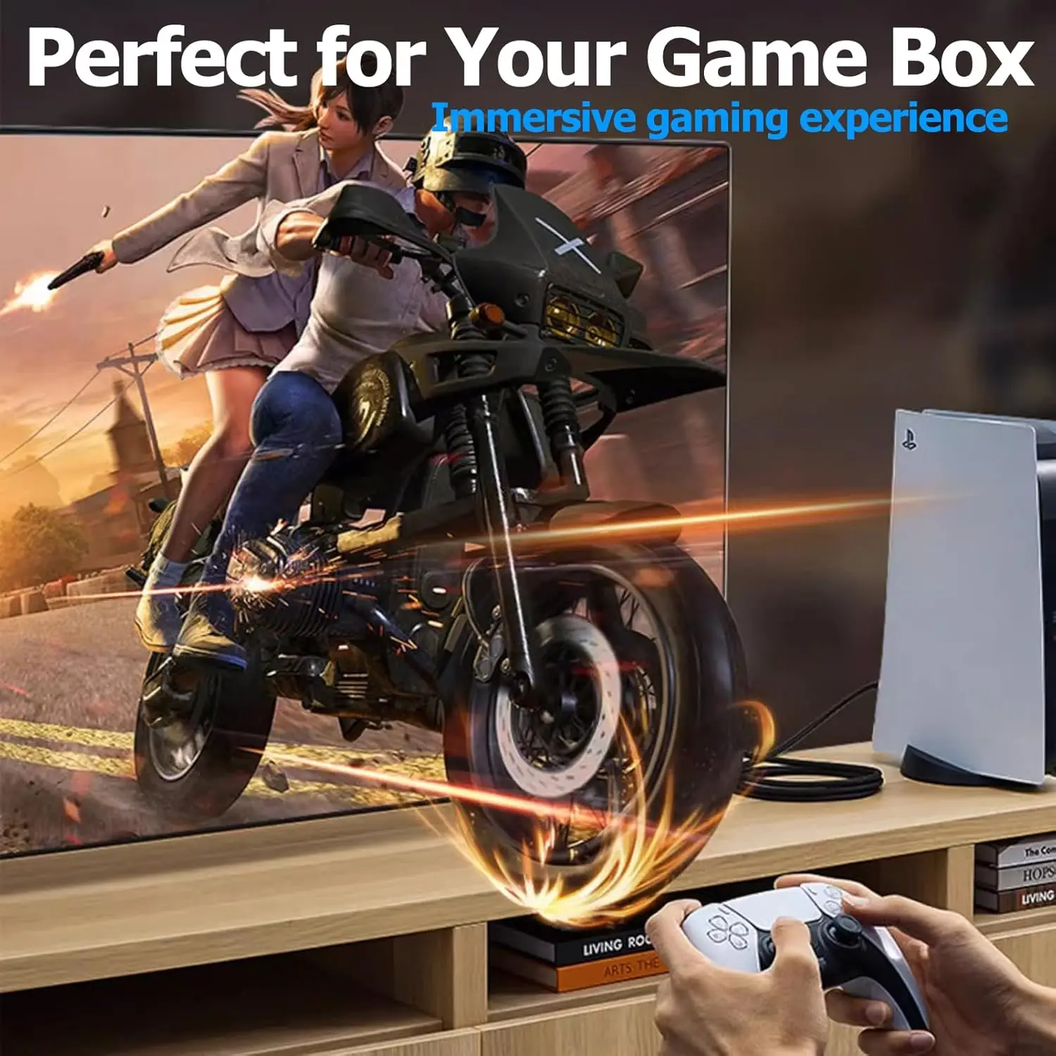 Cabo hdmi 4k 2.0 para apple tv ps4 divisor caixa de interruptor hdmi para cabo hdmi 60hz cabo de áudio de vídeo cabo hdmi 4k 1m 3m